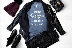 T-Shirt Mockup Mega Bundle Fall Winter Bella Canvas 3001 Product Image 20