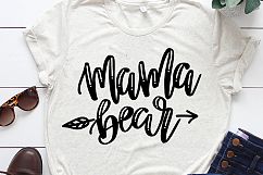 Mama Bear SVG DXF Cut Files for Cricut and Silhouette Product Image 1