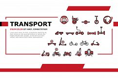 Personal Transport Landing Header Vector Product Image 1