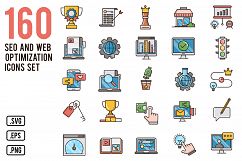 SEO and web optimization icons set Product Image 1