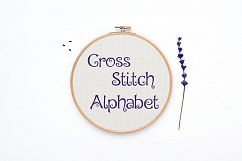 Cross Stitch Alphabet Pattern - Alph98 Product Image 1