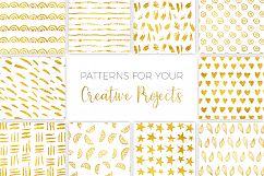 50 Hand Drawn Gold Patterns Product Image 3