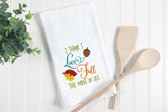I Love Fall the Most SVG - Fall SVG Cut File - DXF EPS PNG Product Image 2