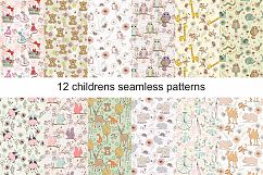 Childrens seamless patterns Product Image 1