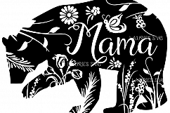 MAMA BEAR SVG,EPS,DXF,PNG,JPG Product Image 1