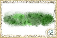 Lime Green Glitter Greenery Digital Clipart Brush Stroke - 24 of beautiful PNG files Product Image 10
