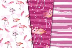Flamingo digital paper Product Image 2
