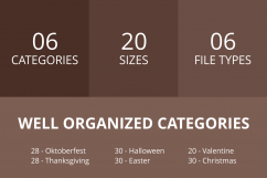 166 Observances &amp; Holiday Flat Greyscale Icons Product Image 3