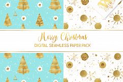 Christmas digital paper pack, seamless pattern snowflake Product Image 2