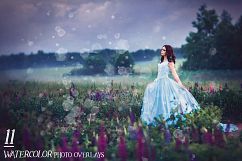 11 Watercolor Overlays Product Image 1