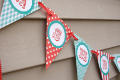 Triangle Flag Banner SVG &amp; PDF Design Product Image 2