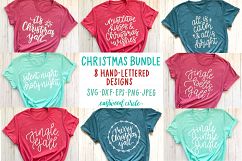 Christmas SVG Bundle - Hand Lettered Cut Files for Crafters Product Image 1