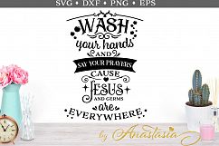 Wash Your Hands SVG Cut File Product Image 1