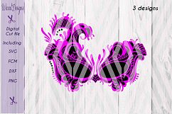 Lace mask, Masquerade Mask svg, Tattered Lace Mask svg, Masked ball svg, fcm files, girls svg, Product Image 4