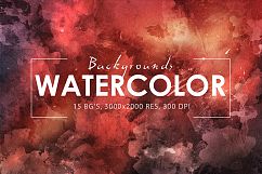 Only Watercolor Backgrounds Bundle Product Image 27