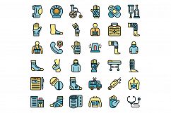 Bandage icons set vector flat Product Image 1