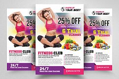 Health &amp; Fitness Club Flyer Product Image 1