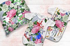 Wedding watercolor bouquets PNG set Product Image 7