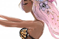 Mother and Baby Mermaid Clipart Product Image 5