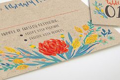 Summer Floral Wedding Invitation Suite Product Image 5