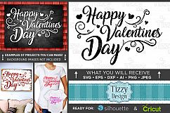 Happy Valentines Day Sign SVG - Valentines Day SVG - 1509 Product Image 1