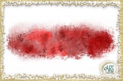 Scarlet Red Splotches Brush Strokes Clipart crimson Glitter  24 PNG - transparent background images Product Image 14