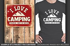 I Love Camping SVG Files - Camping SVG - Camping Decor - 745 Product Image 2