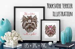 Yorkshire terrier dog print design Product Image 1