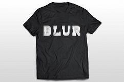 White latin letters - blur font Product Image 2