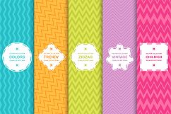 Zigzag seamless colorful patterns Product Image 1