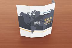  8.5 x 11 Double Gate Fold Brochure Mockups Product Image 2