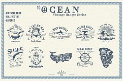 10 Ocean Vintage (editable text) Product Image 1