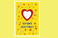 AA25-Christmas Greetings cards 6 Designs - SVG Bundle Product Image 7