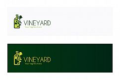Vineyard - Grape Wine Bottle Stock Logo Template for Farming &amp; Productionr Product Image 2