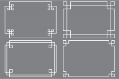 Silver &amp; Gold 5&quot; x 7&quot; Fretwork Frames Product Image 5