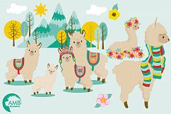 Llama fun clipart, graphics, illustrations AMB-1985 Product Image 1