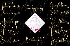 Thanksgiving Word Art Clipart Product Image 1