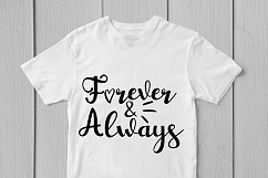 Forever &amp; Always - Love SVG EPS DXF PNG Cutting Files Product Image 2