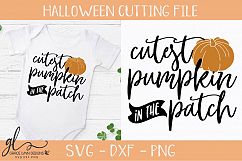 Cutest Pumpkin In The Patch - Halloween SVG Cutting File Product Image 1