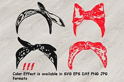 Bandana mask SVG, wild west, western scarf 808S Product Image 5