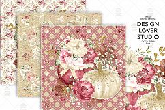 Marsala Pumpkin digital paper pack Product Image 6