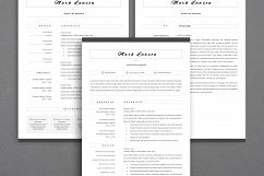 Minimal resume 3 pages / CV template for word / Two page Resume+ Cover letter in word / Teacher resume / simple resume Product Image 1