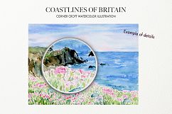 Watercolor Coast of Britain For Instant Download Product Image 5