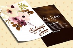 Double Sided Wedding Invitation Card Product Image 1