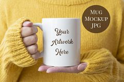 Mug Mockup - Autumn jumper Product Image 1