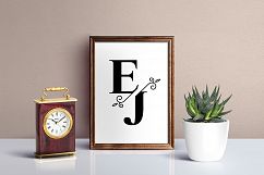 KIT WITH SPLIT ELEGANT MONOGRAMS LETTERS Product Image 2