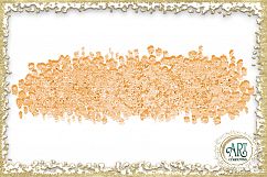 Apricot Peach Glitter Brush Strokes 24 PNG clipart Splashes  Product Image 15