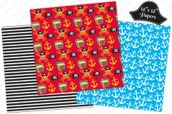 Pirate digital papers, Pirate ship, Pirate patterns, Pirates Product Image 4