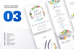 Floral Wedding Invitation Set Vol.3 Product Image 1