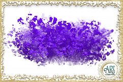 Brush Strokes in Violet Glitter - Digital Clipart 24 of beautiful PNG files Product Image 9